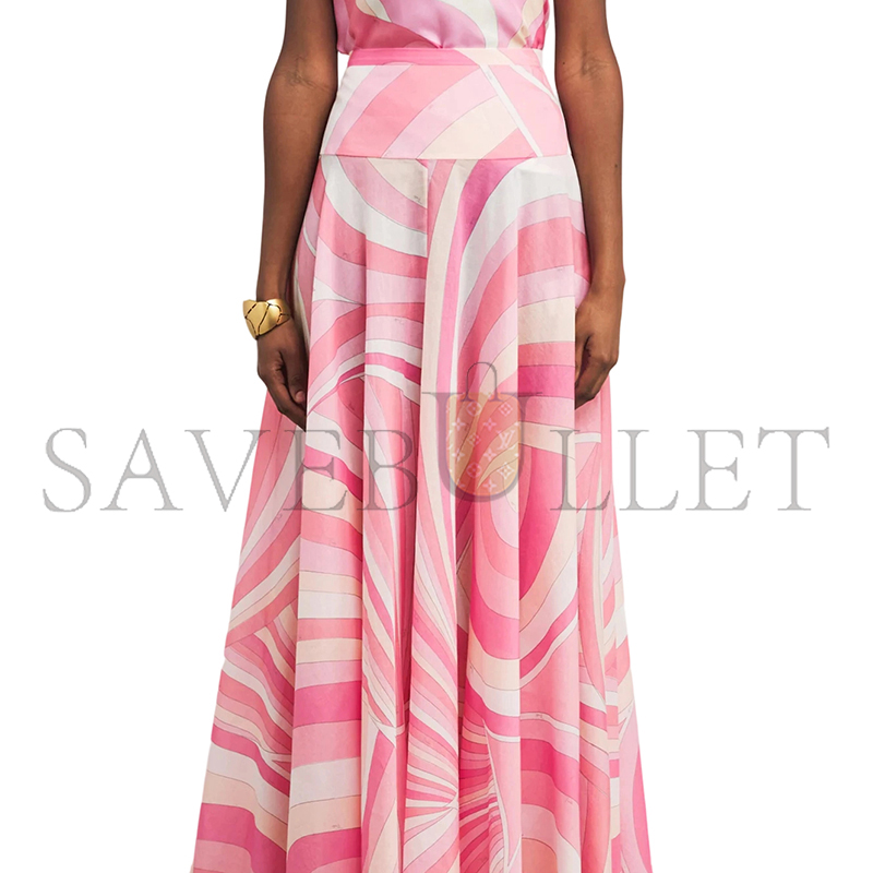 PUCCI IRIDE PRINTED MIDI SKIRT 5HRW325H754040